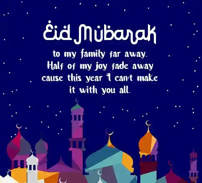eid mubarak wishes for family long distance
