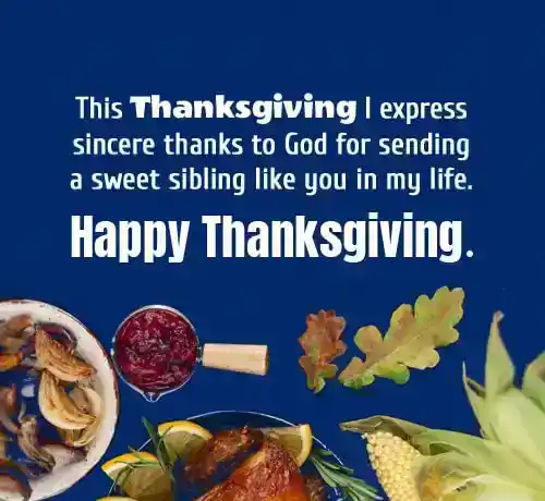 thanksgiving wishes for brother and sister