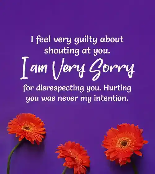 apology message to my mother