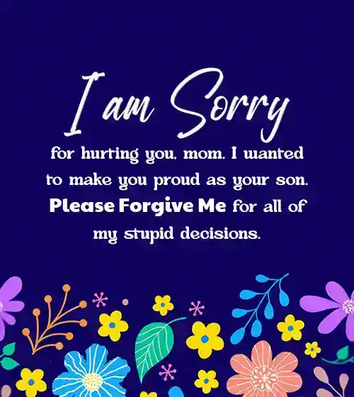 sorry mom quotes from son