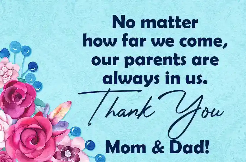 Thank You Dad and Mom Quotes