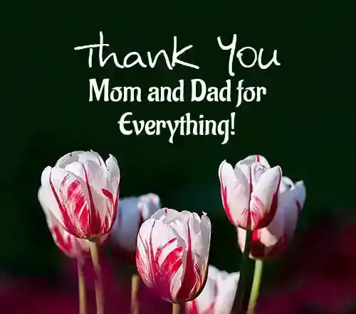 thank you message for parents