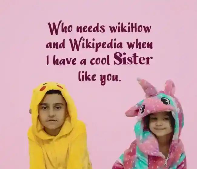 sweet message for sister