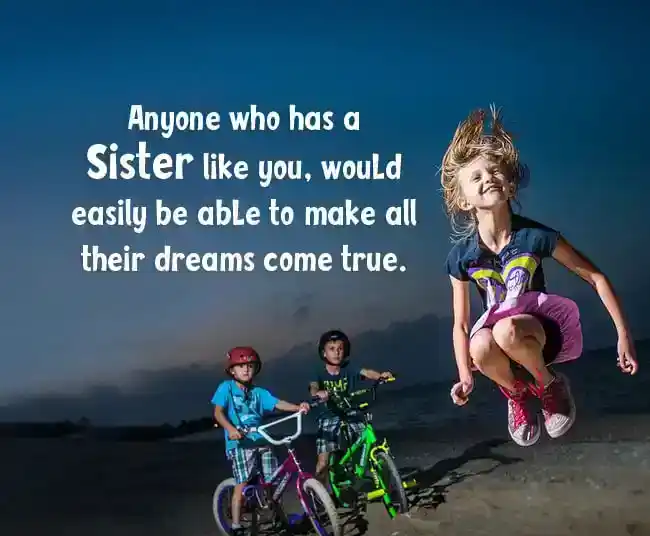 emotional message for sister