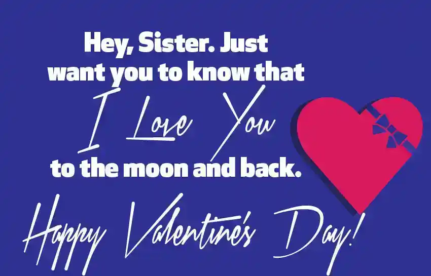 Valentine Message for Sister
