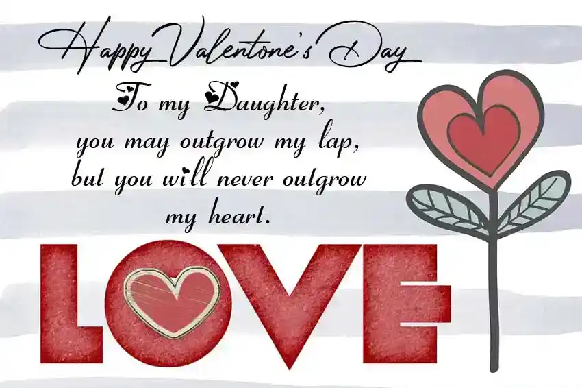 Valentine Message for Daughter