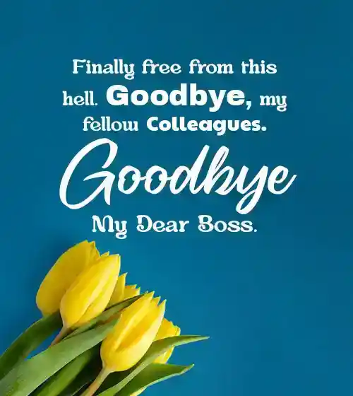 funny goodbye message when you’re leaving