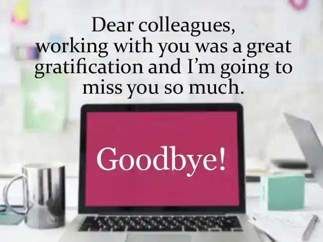 Goodbye Messages To Colleagues When Leaving The Job