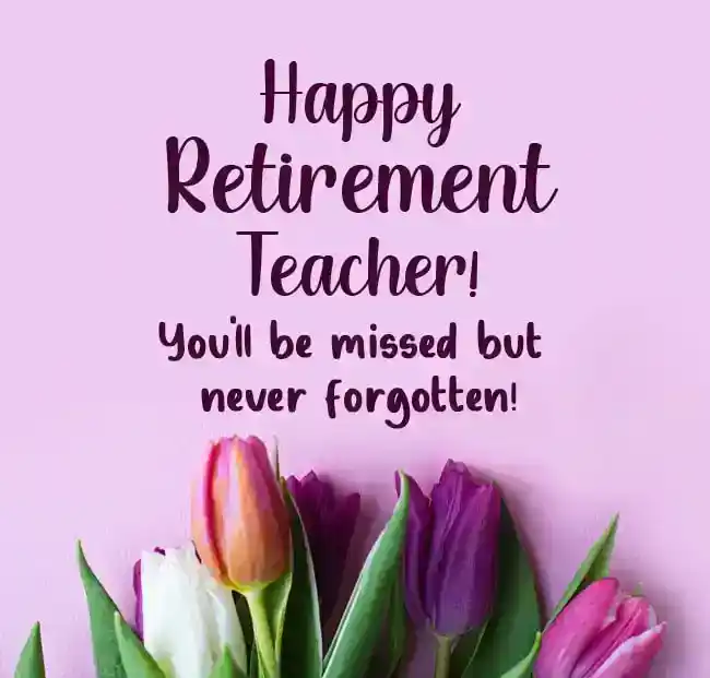 retirement wishes for teacher