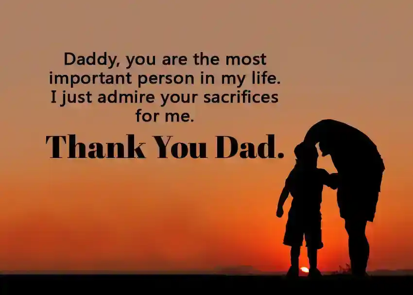 Appreciation Message To My Dad