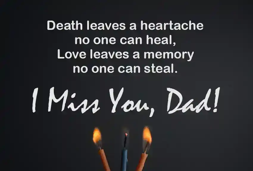 Miss you dad messages after death