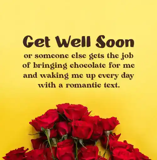 Funny Get Well Message for Boyfriend