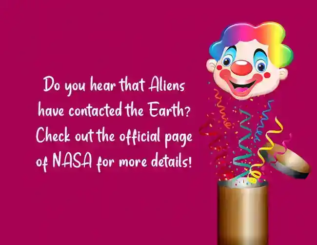 april fool message