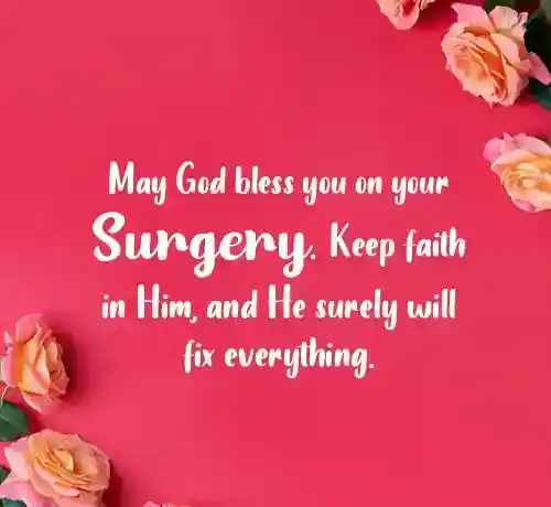before surgery wishes and prayers