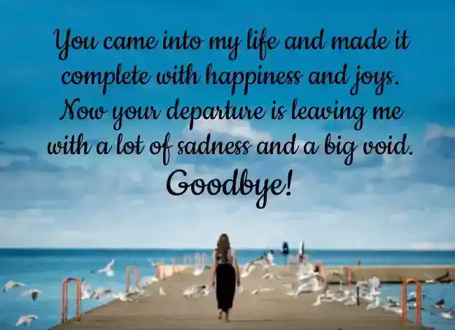 Emotional Goodbye Messages for Girlfriend