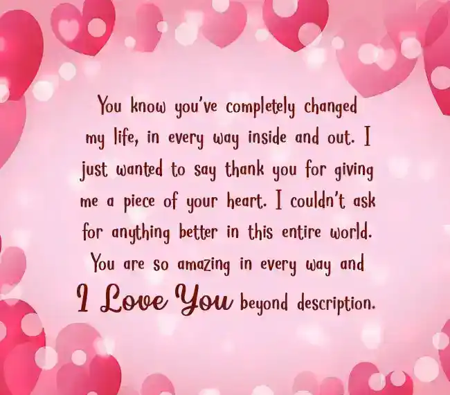 long paragraphs for her