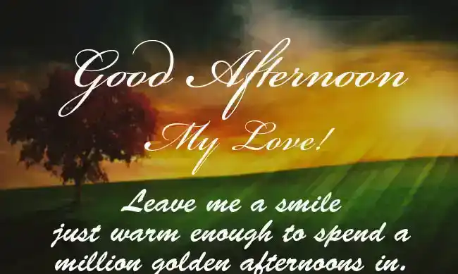 Romantic Good Afternoon Wishes for Her