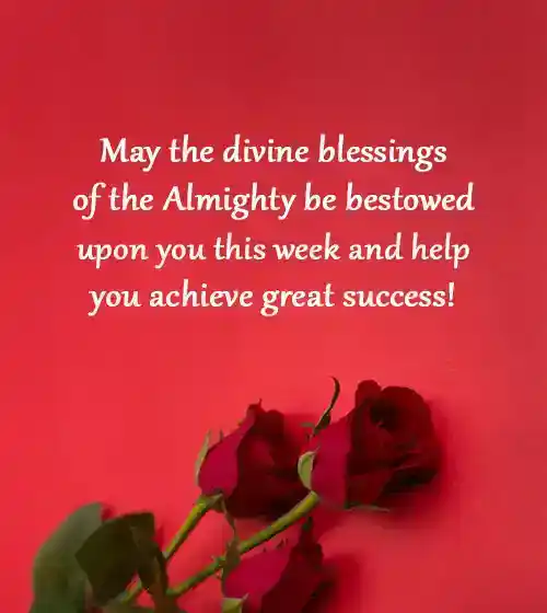 blessing message for new week