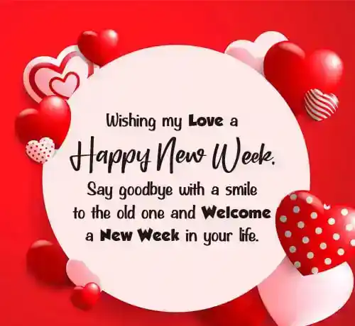 Romantic New Week Wishes for Lover