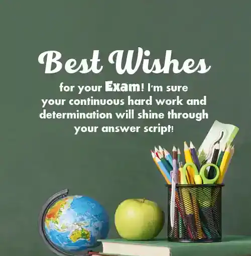 best wishes for exams