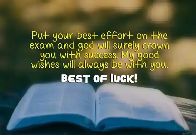 exam wishes and messages