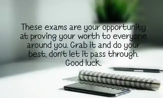good luck exam wishes
