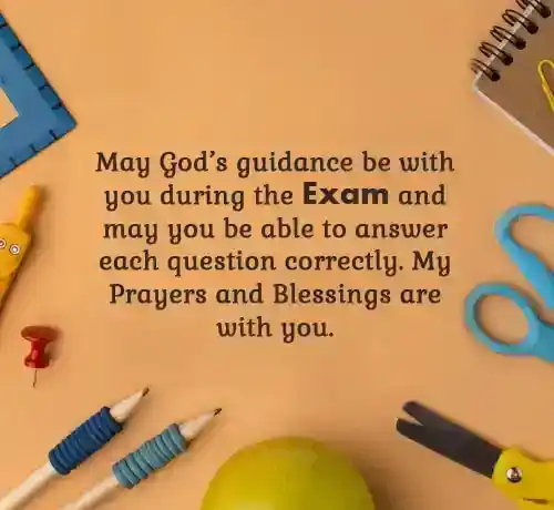 exam success wishes and prayers