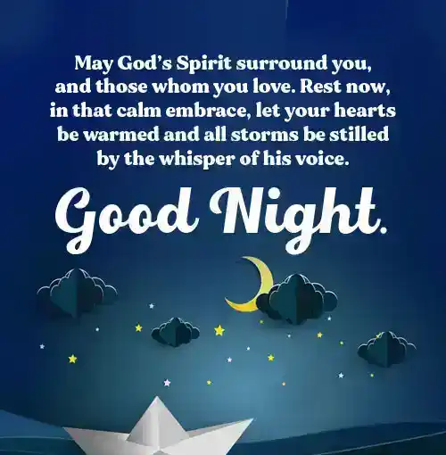 spiritual good night messages with images