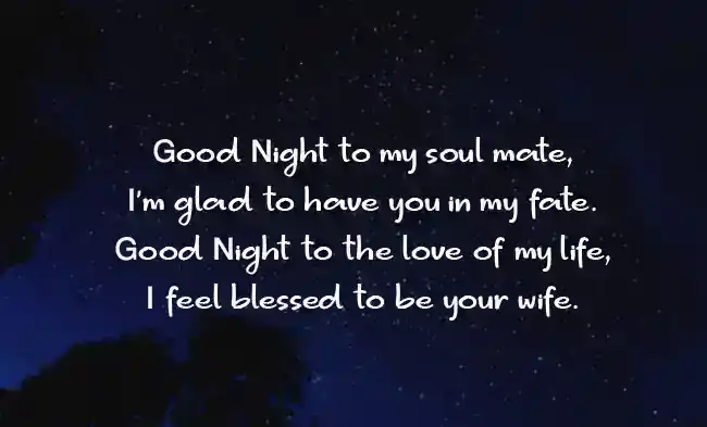 Good Night Wishes for Husband