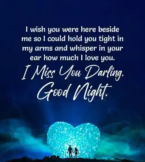Goodnight and Miss You Message For Husband