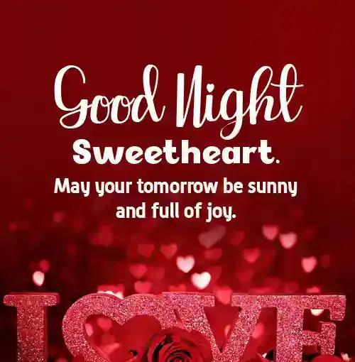 sweet good night message for her