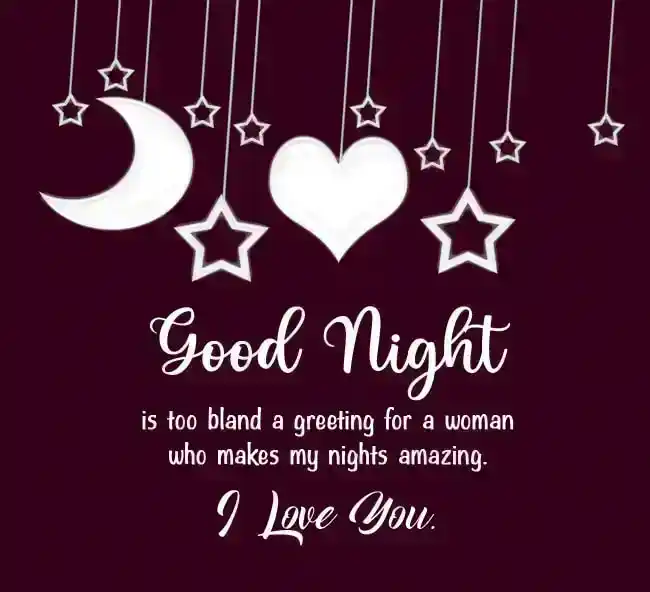 good night message to my wife