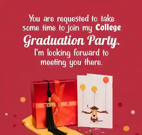 college graduation invitation wording