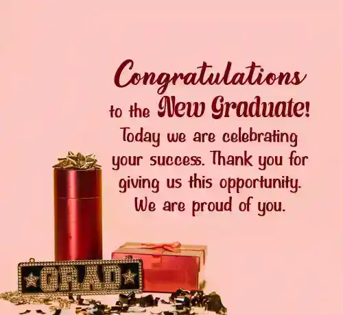 congratulations to my sister on her success