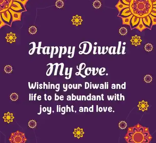 diwali wishes for love