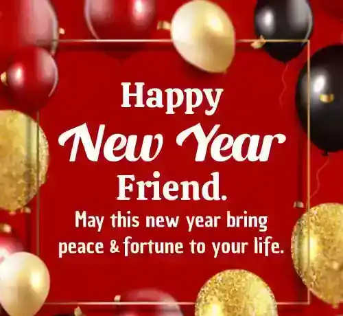 New Year Holiday Wishes to Friend