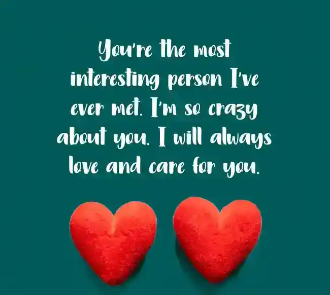 take care message for him