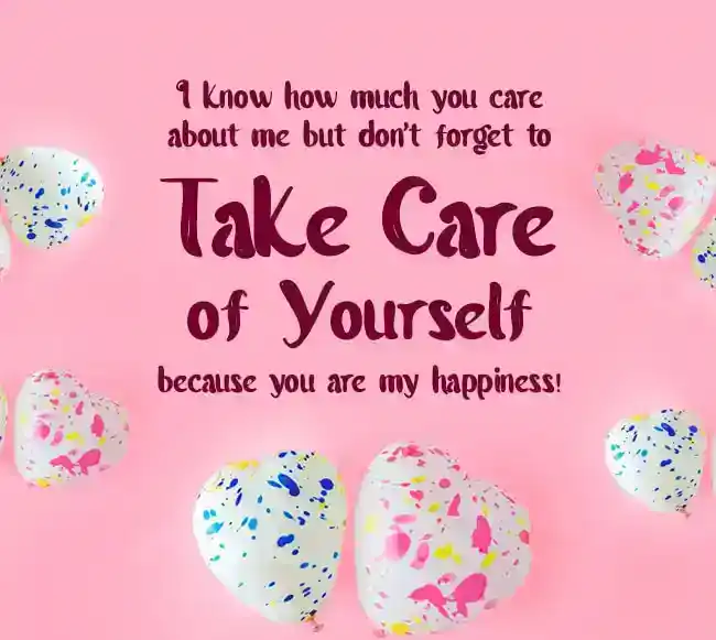take care messages for husband