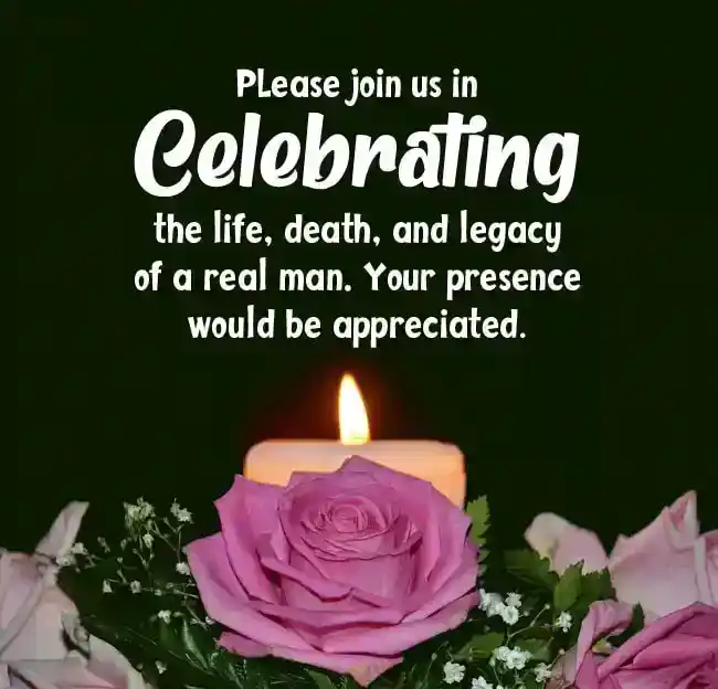 funeral invitation wordings
