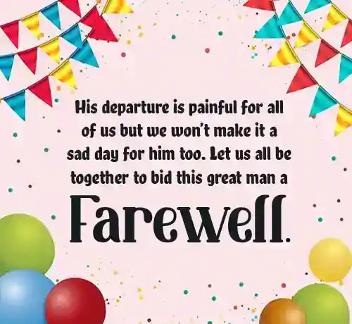 Invitation Messages for Farewell Party