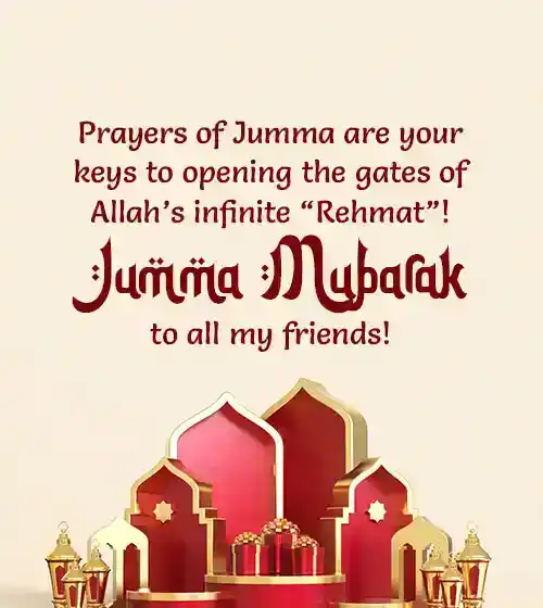 Jumma Mubarak Wishes for Friends