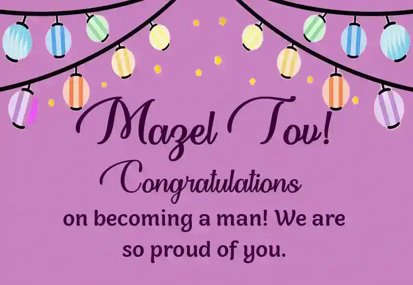 Congratulations Messages on Bar Mitzvah