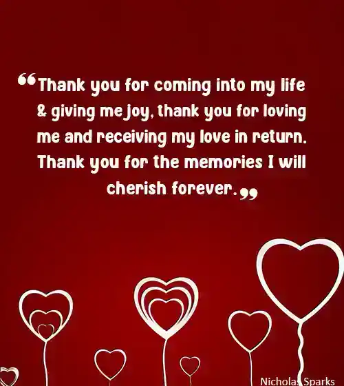 Thanks for Coming in My Life Quotes