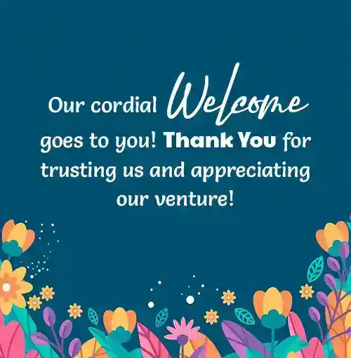 Welcome Messages for Customers