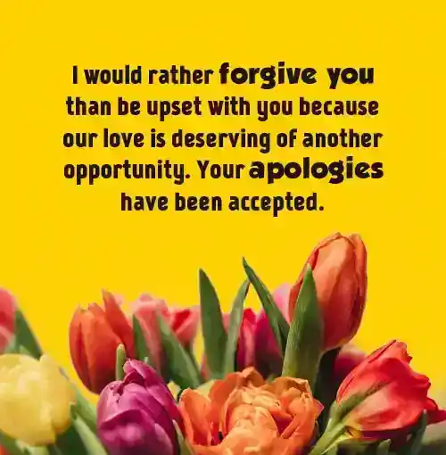 Forgiveness Message