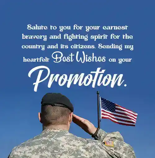 Military Promotion Best Wishes