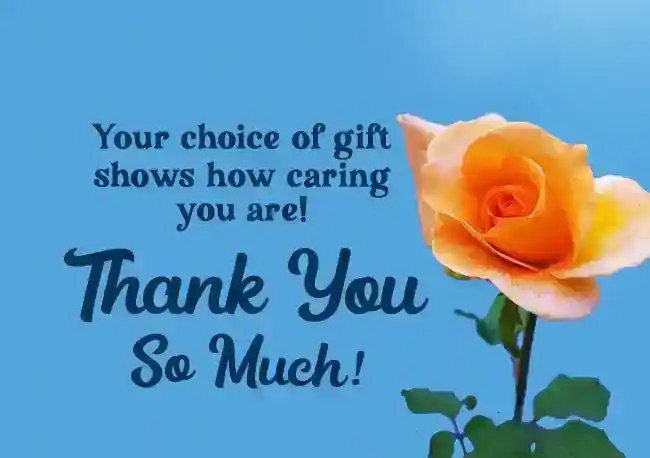 thanks for gift