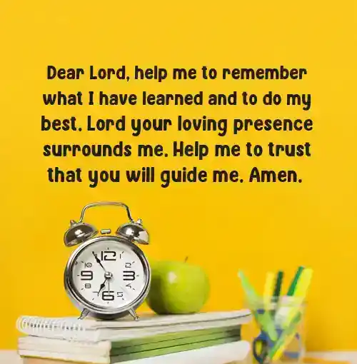 prayer for exam success