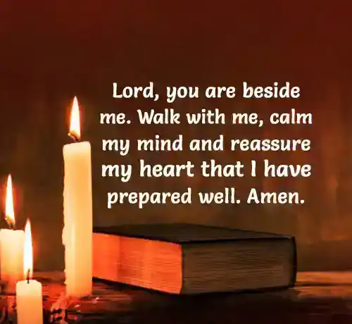 short prayer before exam