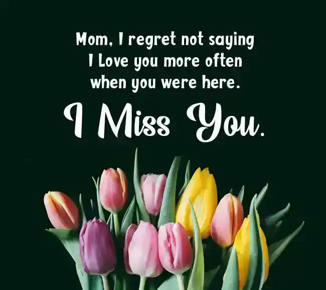 Missing You Message for Mother Who Died